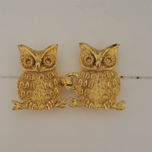 Mimi Di N Vintage Belt Buckle Owl 1972